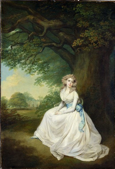 Lady Chambers, c.1789 (olej na płótnie) autorstwa Arthur William Devis