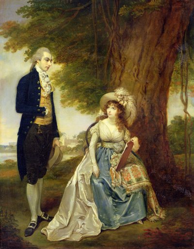 Pan i pani Fraser, ok. 1785-90 (olej na płótnie) autorstwa Arthur William Devis