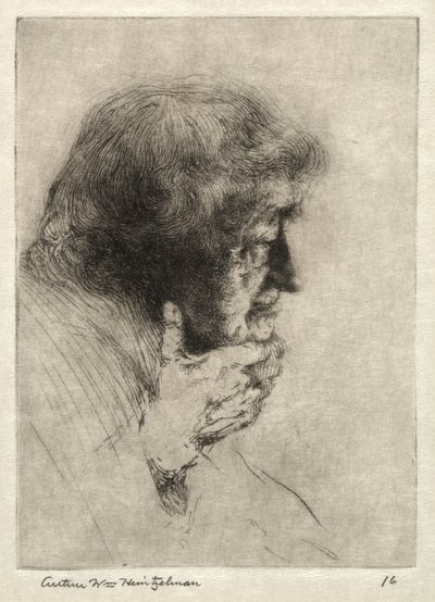 Stary człowiek myśli autorstwa Arthur William Heintzelman