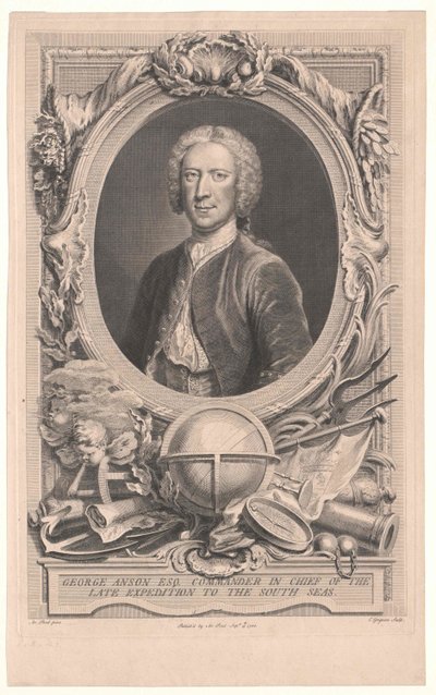 1. baron Anson Anson autorstwa Artist Unknown