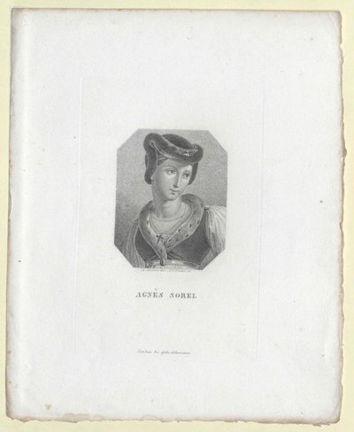 Agnes Sorel (druk) autorstwa Artist Unknown