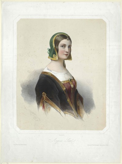 Agnes Sorel (druk) autorstwa Artist Unknown