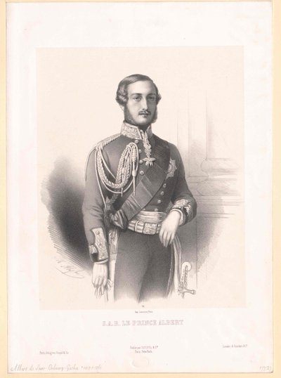 Albert, książę małżonek Anglii, książę Saksonii, książę Saksonii-Coburg-Gotha autorstwa Artist Unknown