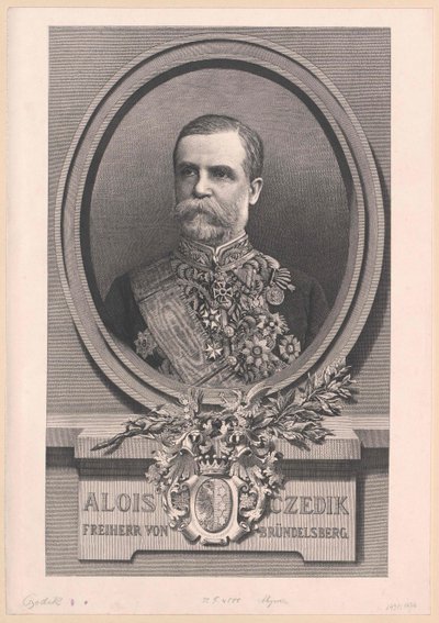 Alojzy baron Czedik-Bruendelsberg (druk) autorstwa Artist Unknown