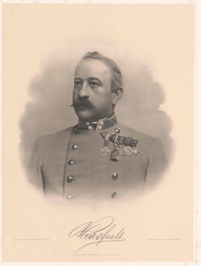 Ambros Ritter von Mras (druk) autorstwa Artist Unknown