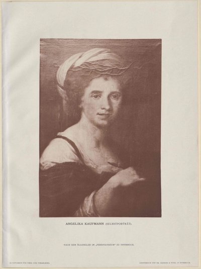 Angelika Kauffmann (druk) autorstwa Artist Unknown