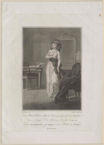 Anna Adamberger-Jaquet autorstwa Artist Unknown