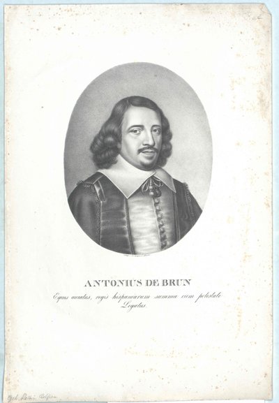 Antoine de Brun (druk) autorstwa Artist Unknown