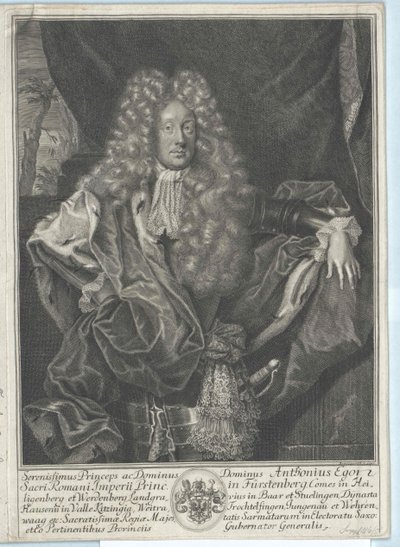 Anton Egon hrabia von Fuerstenberg autorstwa Artist Unknown