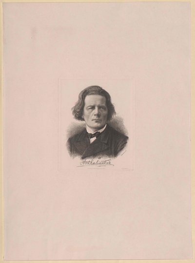 Anton Rubinstein (druk) autorstwa Artist Unknown