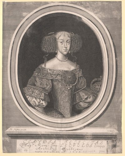 Arcyksiężna Austrii Klaudia Felicity autorstwa Artist Unknown