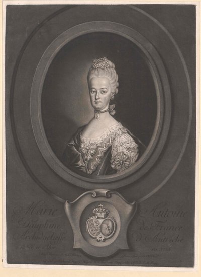 Arcyksiężna Austrii Maria Antonina (druk) autorstwa Artist Unknown