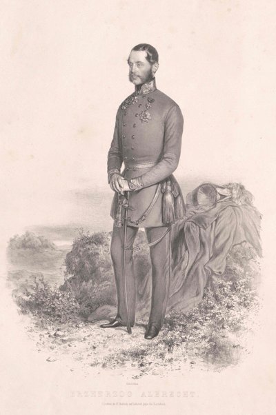 Arcyksiążę Austrii (1817-1895) Albrecht autorstwa Artist Unknown