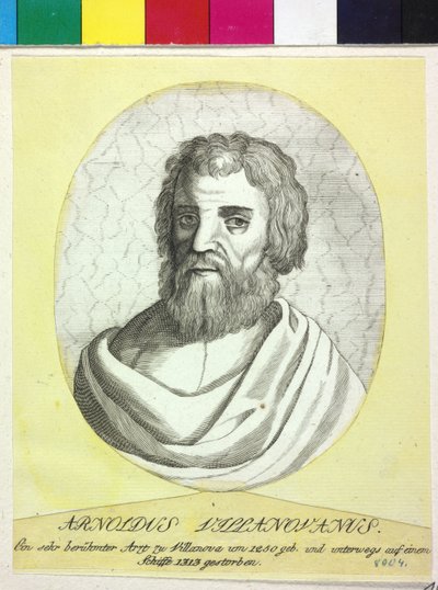 Arnaldus z Villanova (druk) autorstwa Artist Unknown