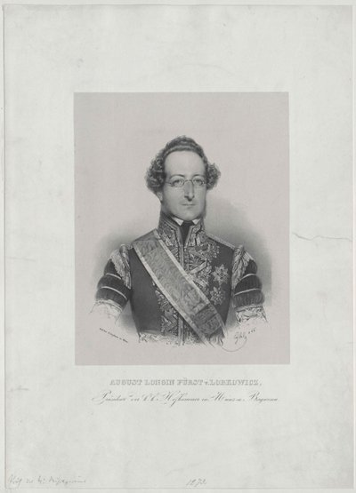 August hrabia Lobkowitz autorstwa Artist Unknown