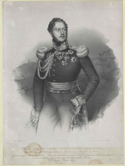 August książę Sayn-Wittgenstein-Berleburg autorstwa Artist Unknown