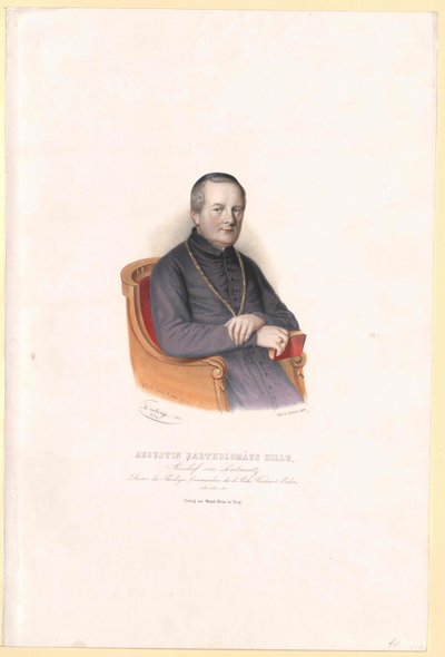 Augustin Bartholomew Hille autorstwa Artist Unknown