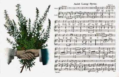 "Auld Lang Syne" (druk) autorstwa Artist Unknown