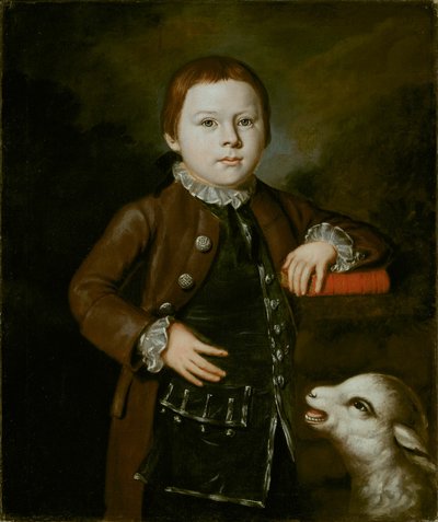 Chłopiec z rodziny Hallett z jagnięciną autorstwa Artist Unknown