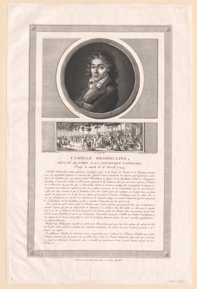 Camille Desmoulins (druk) autorstwa Artist Unknown