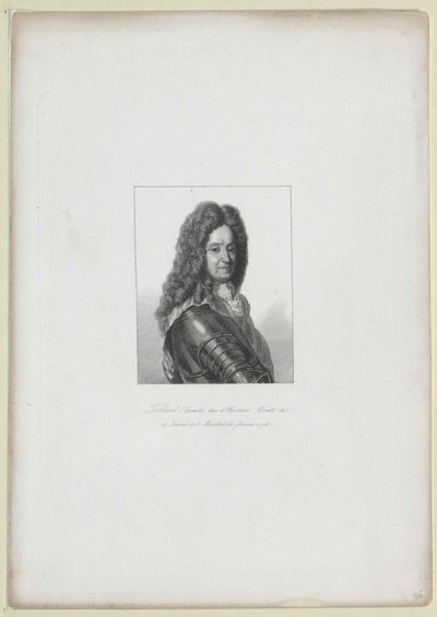 Camille de Hostun Tallart (druk) autorstwa Artist Unknown