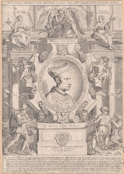 Carlo Borromeo (druk) autorstwa Artist Unknown