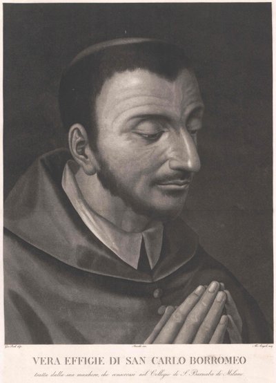 Carlo Borromeo (druk) autorstwa Artist Unknown