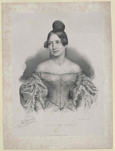 Caroline Bauer autorstwa Artist Unknown
