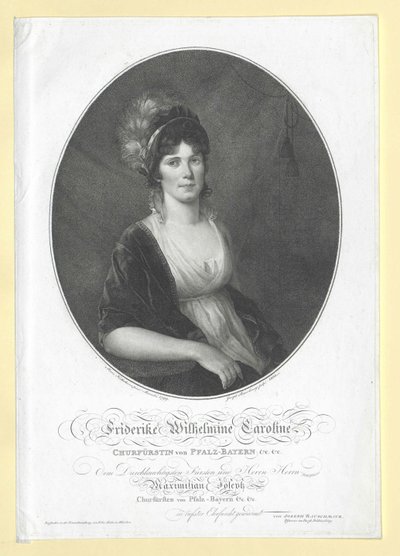 Caroline von Baden autorstwa Artist Unknown