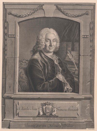 Charles-Jean-Francois Henault autorstwa Artist Unknown