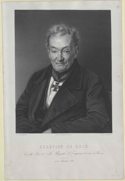 Christian von Beck autorstwa Artist Unknown