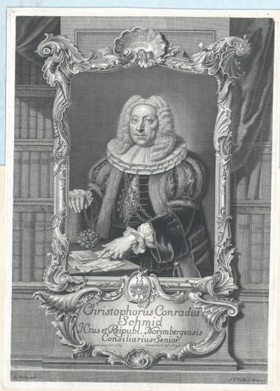 Christoph Conrad Schmid autorstwa Artist Unknown