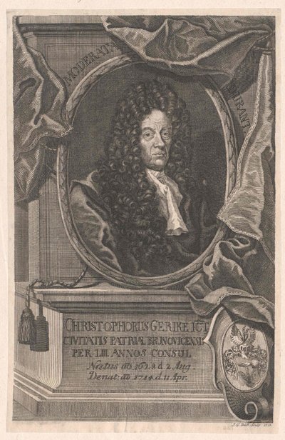 Christoph Gericke (druk) autorstwa Artist Unknown