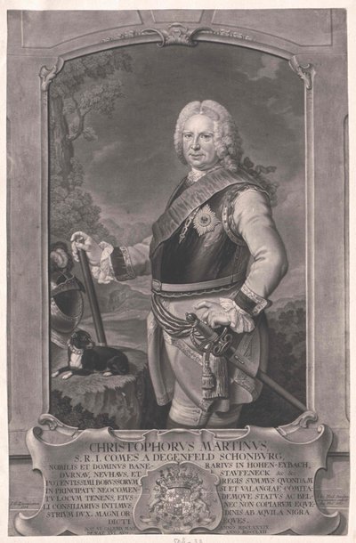 Christoph Martin hrabia von Degenfeld-Schonburg autorstwa Artist Unknown