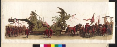 Powóz Makart-Festzug (parada z okazji srebrnego jubileuszu Franciszka Józefa i Elżbiety) 27 kwietnia 1879 r. w Wiedniu. Kwiecień 1879 w Wiedniu autorstwa Artist Unknown