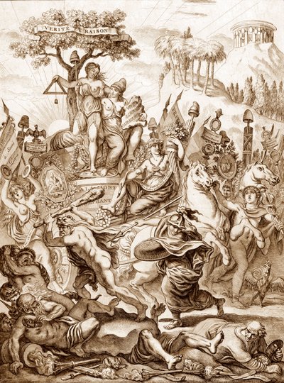Konwencja Montagnarde - Alegoria triumfu "Montagne" podczas rewolucji francuskiej autorstwa Artist Unknown