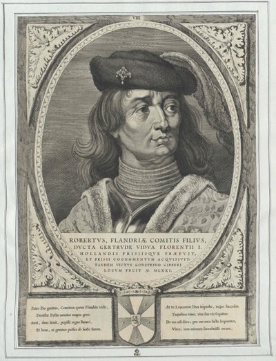 Hrabia Flandrii Robert I Fryzyjczyk autorstwa Artist Unknown