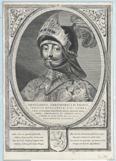 Hrabia Holandii Arnulf II (w druku) autorstwa Artist Unknown