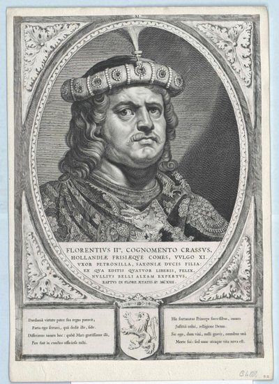Hrabia Holandii Florencja II (druk) autorstwa Artist Unknown