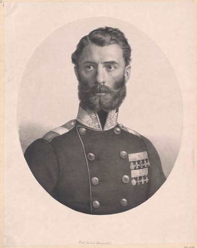 Hrabia Serbii Michał Obrenowicz (w druku) autorstwa Artist Unknown