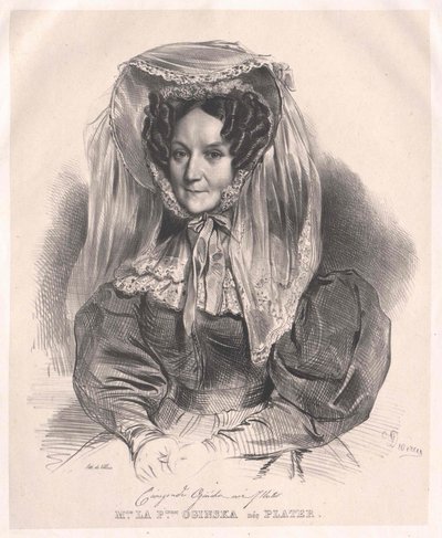 Cunigunde hrabina Plater autorstwa Artist Unknown