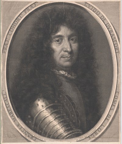 Książę Lorges Durfort (druk) autorstwa Artist Unknown