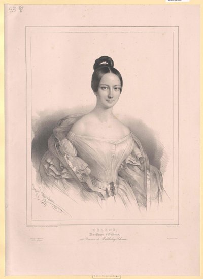 Księżna Meklemburgii-Schwerin Helena autorstwa Artist Unknown