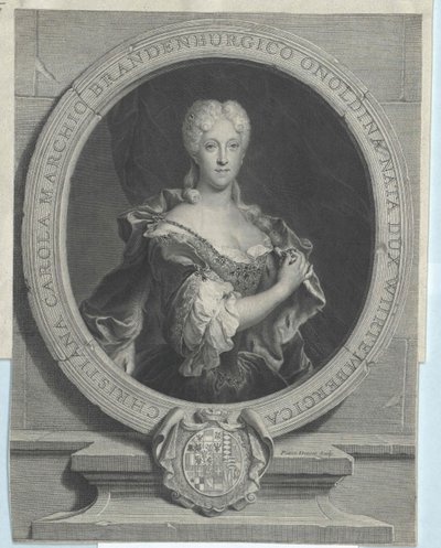Księżna Wirtembergii Christiana Charlotte autorstwa Artist Unknown