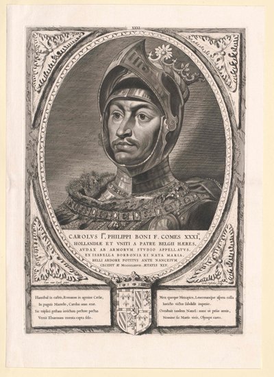 Książę Burgundii Karol Śmiały (druk) autorstwa Artist Unknown