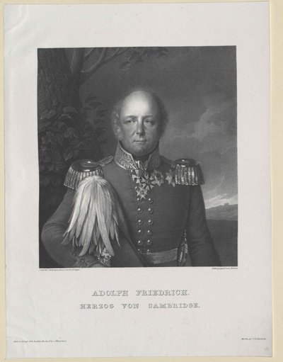 Książę Cambridge Adolf Fryderyk autorstwa Artist Unknown