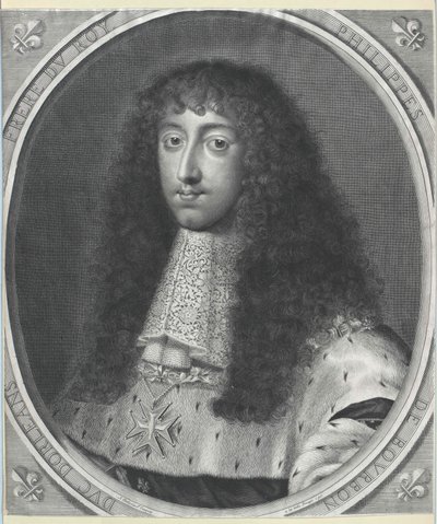 Książę Orleanu Philipp (druk) autorstwa Artist Unknown