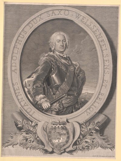 Książę Saksonii-Weissenfels Johann Adolf II autorstwa Artist Unknown