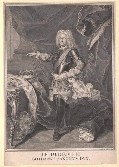 Książę Saksonii-Gotha Fryderyk II autorstwa Artist Unknown