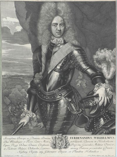 Książę Wirtembergii Ferdynand Wilhelm autorstwa Artist Unknown